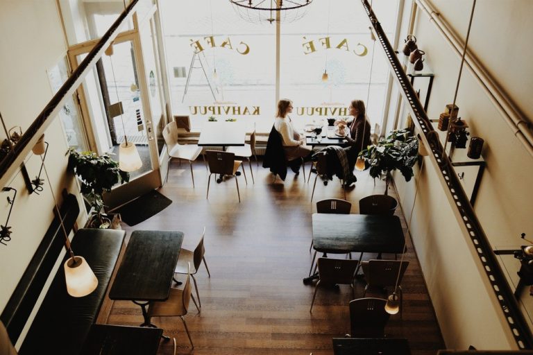 people sitting in a room