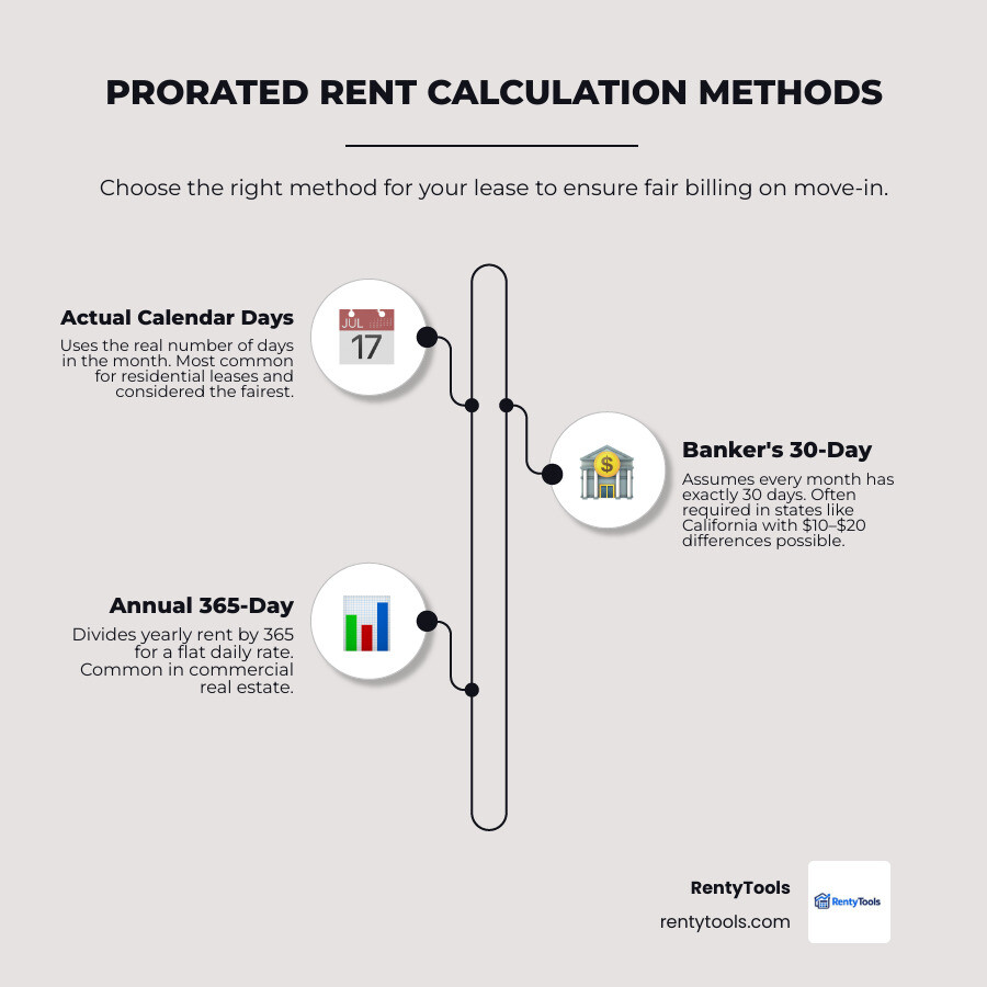 Infographic showing the cost difference between 30-day and 31-day proration methods infographic